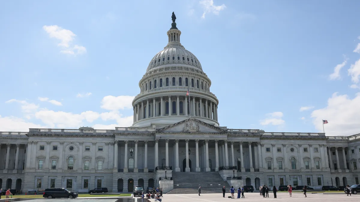 The exterior of the U.S. Capitol building in Washington, D.C.